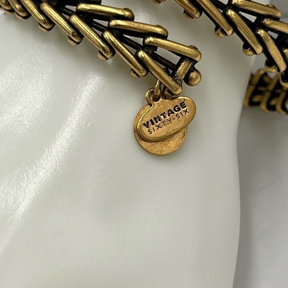 ALEXAND ANI Gypsy Wrap Bracelet Vintage 66 Retired Rafaelian Gold Finish - Picture 6 of 13